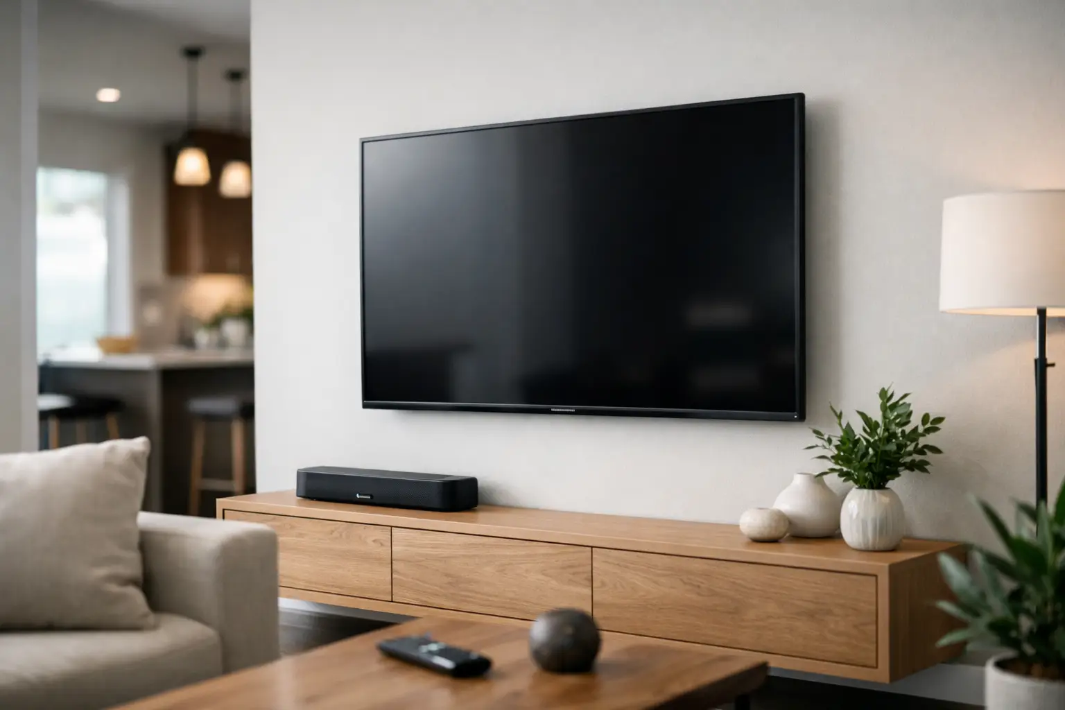 TV Mounting With Hidden Wires Done Right