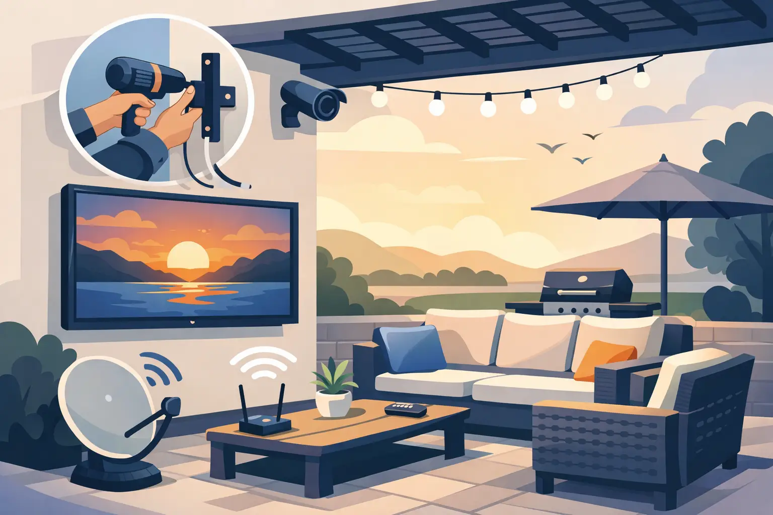 How to Install Outdoor TV for Reliable Patio Viewing