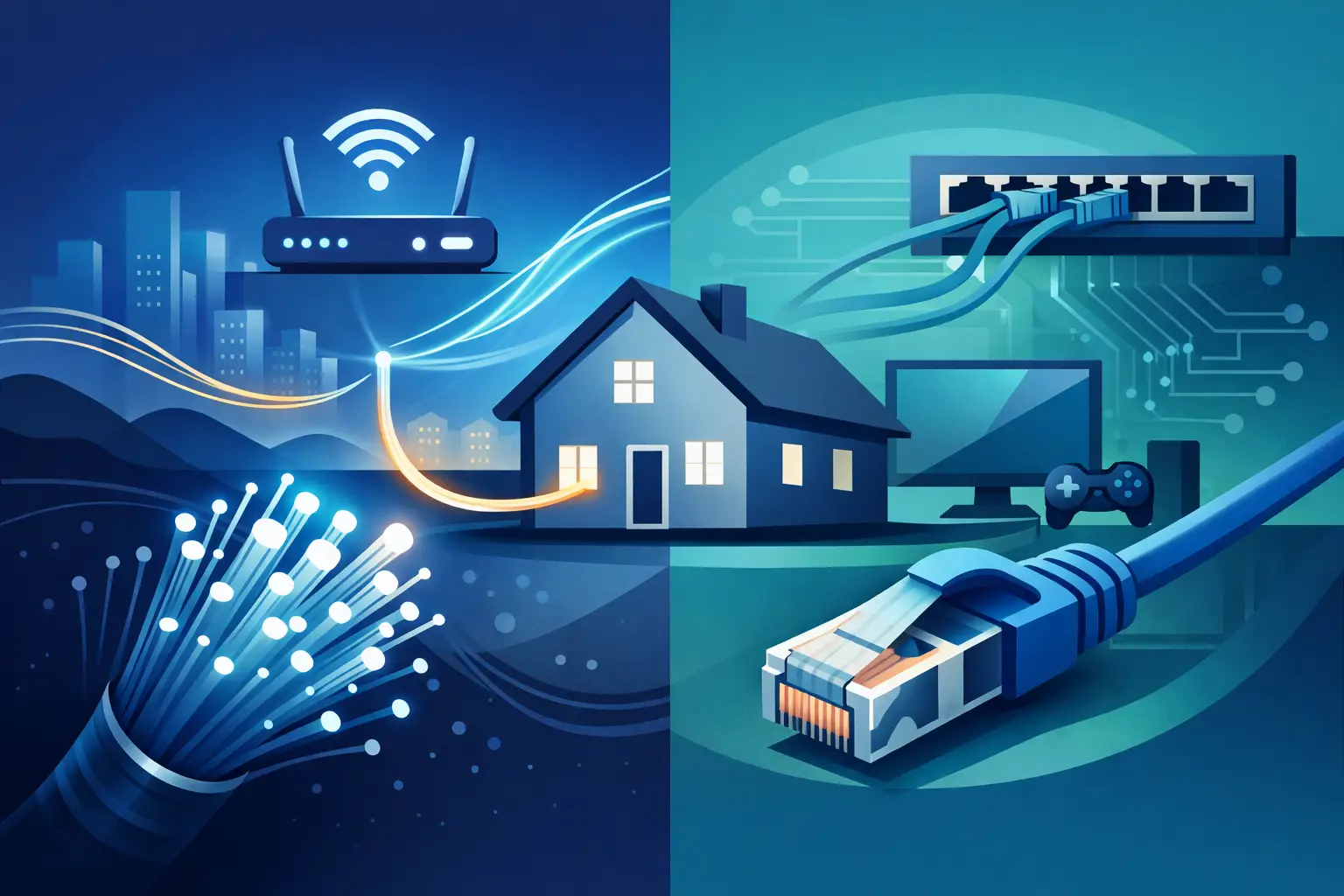 Fiber Internet vs Ethernet Wiring for Your Home