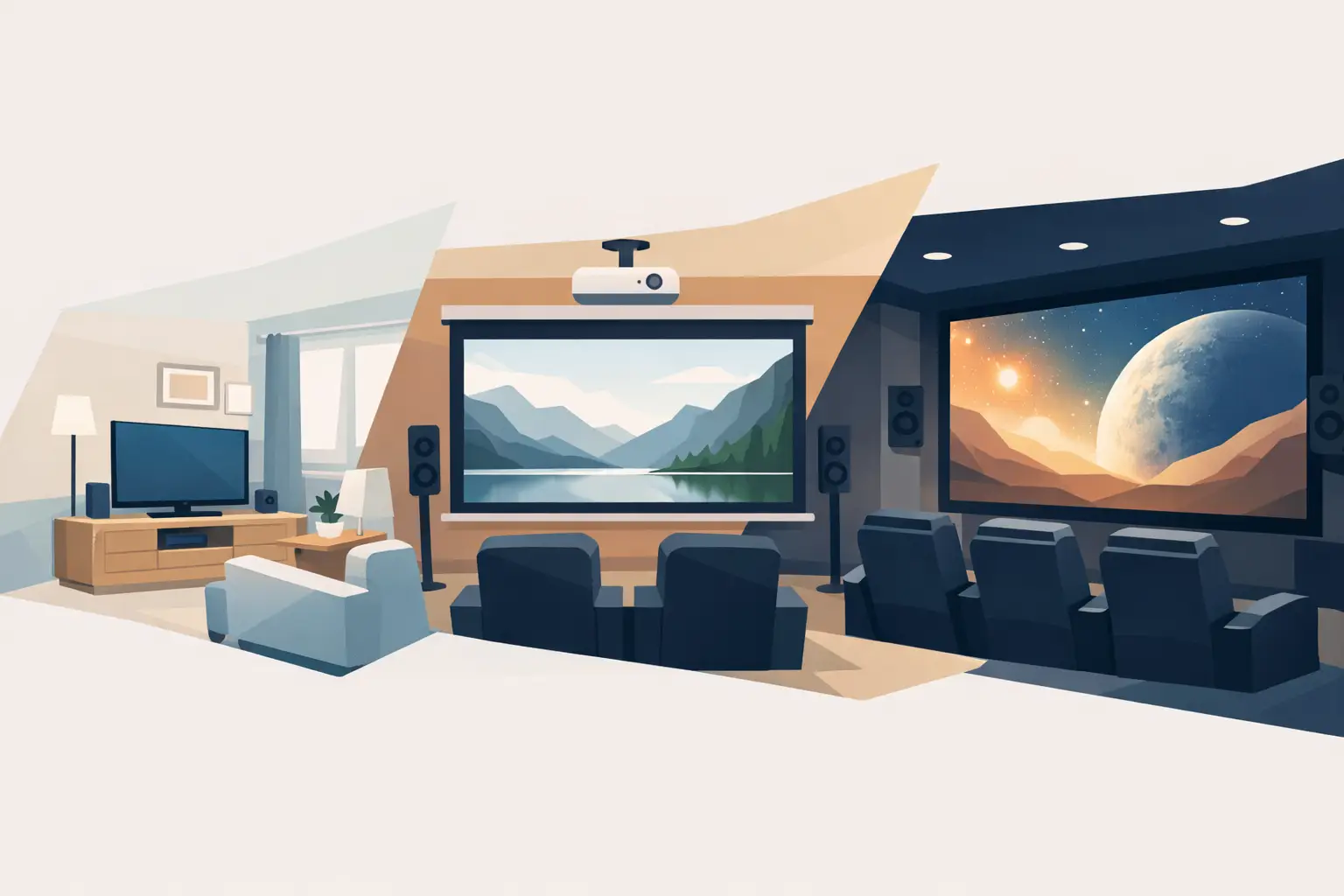 Home Theater Screen Options That Fit Your Room