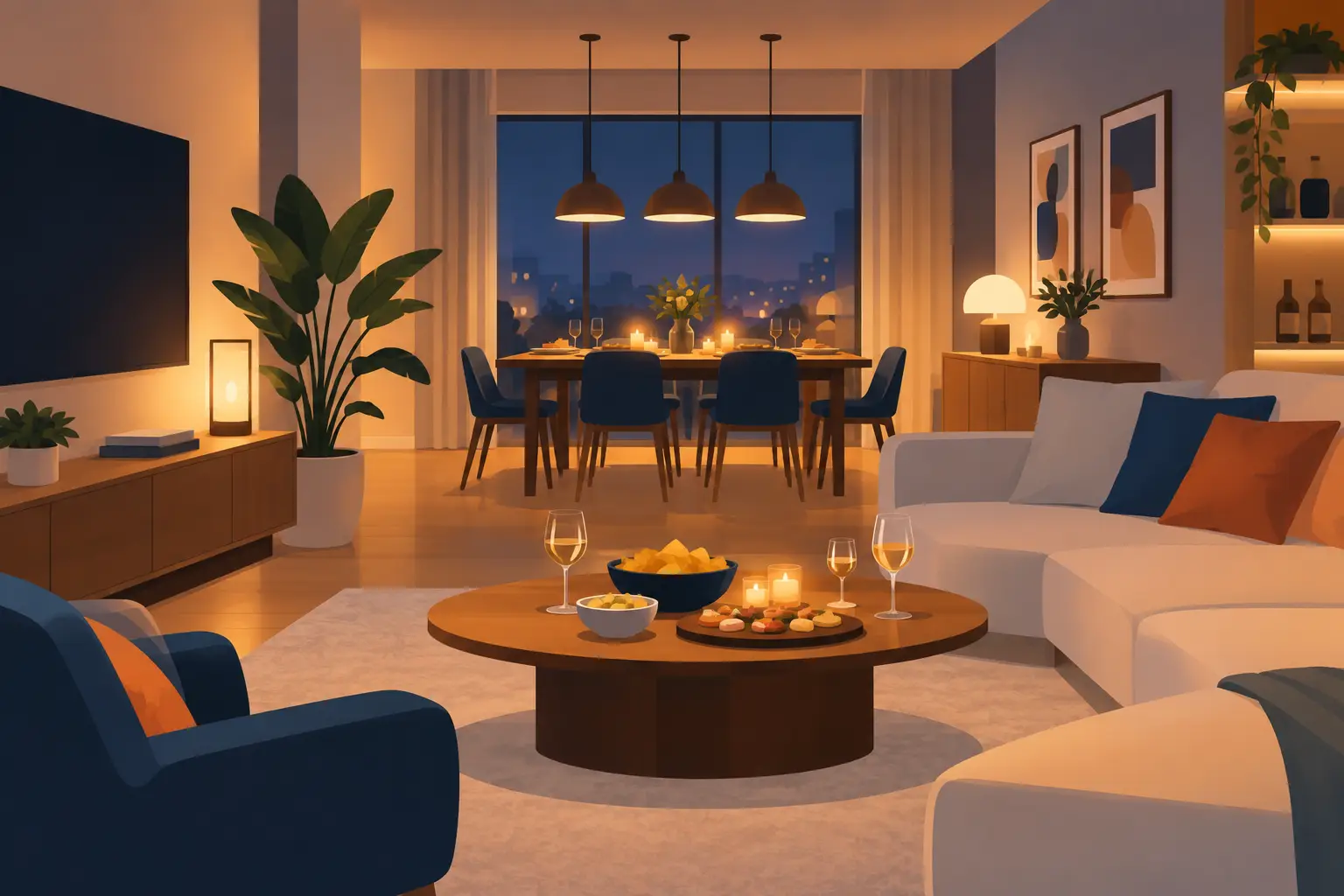 Best Lighting Scenes for Entertaining at Home