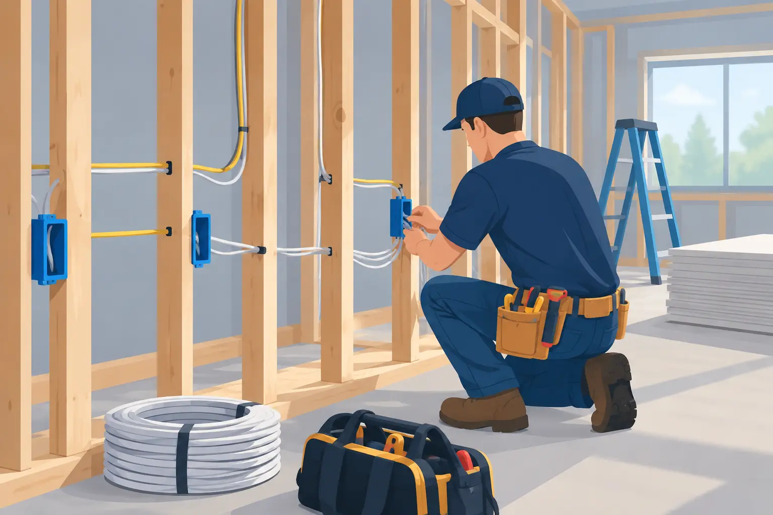 How to Prepare Wiring Before Drywall Goes Up